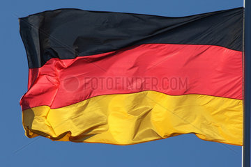 Iffezheim  Deutschland  Nationalfahne von Deutschland