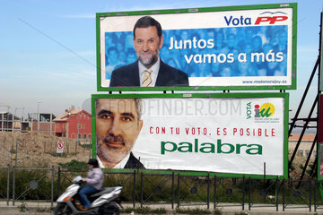 Wahlplakate in Spanien
