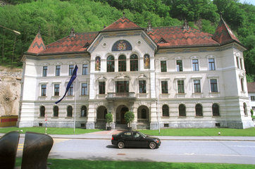 das Regierungsgebaeude von Liechtenstein