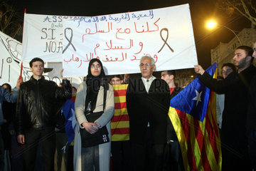 Anti-Terrorismus-Demonstration in Barcelona