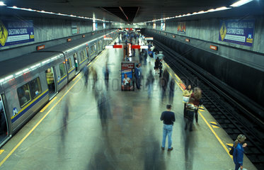 Impression in der Metro von Rio de Janeiro