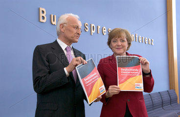 Dr. Edmund Stoiber  CSU und Dr. Angela Merkel  CDU