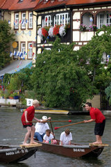 Bamberg  Fischerstechen auf der Regnitz