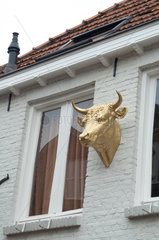 Oss  Niederlande  Ochsenkopf der Installation -Bullock- von Ottmar Hoerl