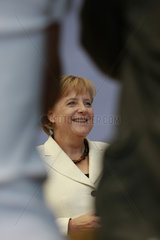 Angela Merkel bei der Bundespressekonferenz