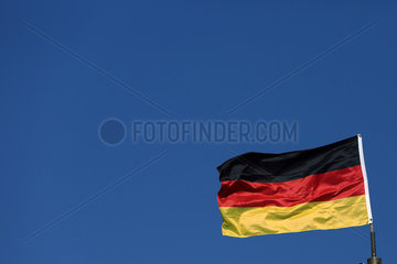 Berlin  Deutschland  Nationalfahne von Deutschland
