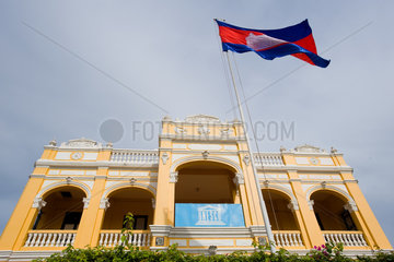 Phnom Penh  Kambodscha  kambodschanisch  das UNESCO Gebaeude in einem alten Kolonialbau
