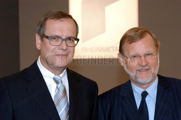 Klaus Eberhardt  Vorstandsvorsitender und Klaus Greinert  Aufsichtsratsvorsitzender der Rheinmetall AG