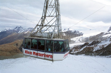 Die Seilbahn zum Kleinen Matterhorn  Schweiz
