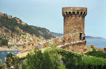 Die Festung von Tossa de Mar an der Costa Brava