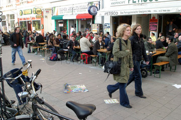 Menschen im Hamburger Schanzenviertel
