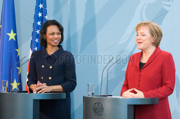 Condoleezza Rice und Dr. Angela Merkel