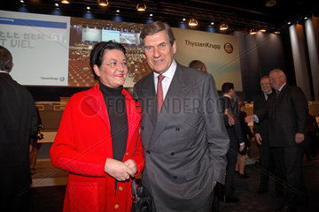 ThyssenKrupp AG  Prof. Dr. Ekkehard D. Schulz mit Ehefrau Almut