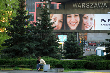 Warschau  Strassenszene im Stadtzentrum