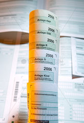 Steuerformulare zur Einkommensteuererklaerung 2006