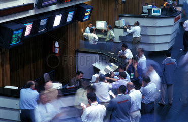Betriebsamkeit in der Wertpapierboerse in Sao Paulo