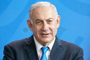 Berlin  Deutschland - Der Ministerpraesident des Staates Israel Benjamin Netanjahu.
