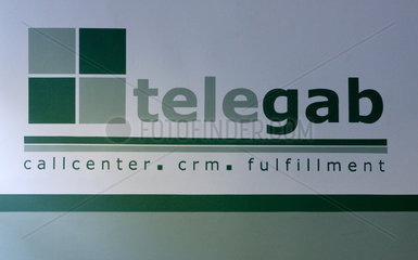Logo der telegab GmbH  einem Berliner Callcenter Betreiber