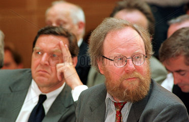 Wolfgang Thierse und Gerhard Schroeder