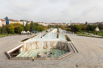 Sofia  Bulgarien  Vorplatz vor dem Nationalen Kulturpalast NDK