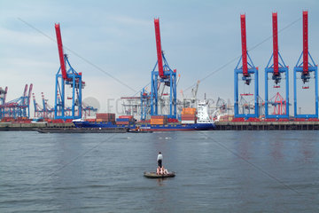 Hamburg  Deutschland  Containerterminal Burchardkai
