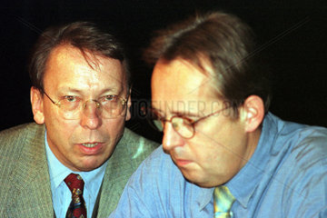 Klaus-Uwe Benneter und Peter Strieder (beide SPD)