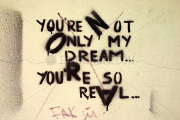 you are not only my dream you are so real