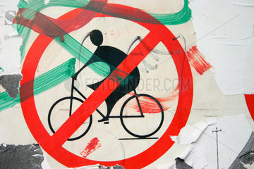 Fahrrad Verbotsschild