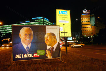 Linke PDS Wahlplakat am Potsdamer Platz
