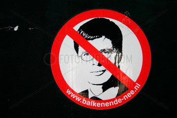 Verbotsschild Balkenende