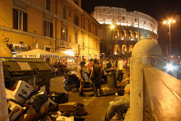 Italy  Rome. nightlife at the Colosseum