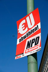 NPD DVU Wahlplakat