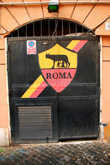 Italy. Rome - A.C. Roma Wappen Graffiti.