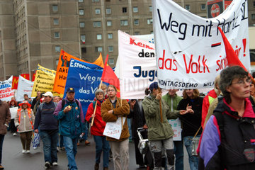 Berlin - Demonstration gegen HARTZ IV