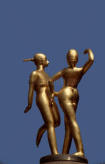 Gold Skulptur