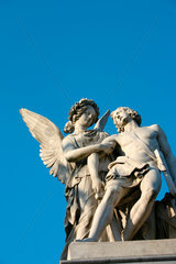 Engel Skulptur auf dem Schloss Bruecke