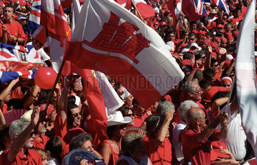 Menschenmenge auf Gibraltar am National Day