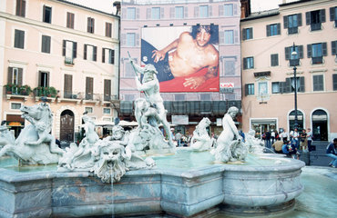Neptunbrunnen auf der Piazza Navona