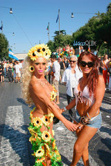 Italy  Rome - gay pride 2006. sunflower drag queen