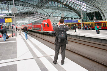 Germany. Berlin. tourist and new central station