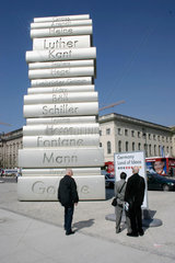Germany. Berlin - Modern Book printing. Walk of ideas