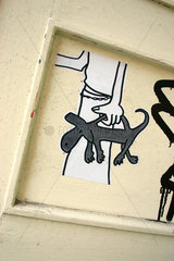 Berlin. dog Street art