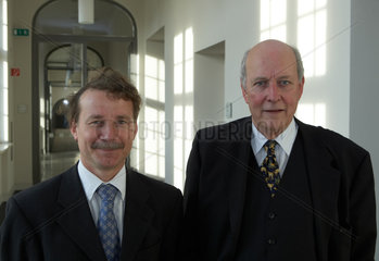 Die Professoren Axel Boersch-Supan und Carl Christian v. Weizsaecker