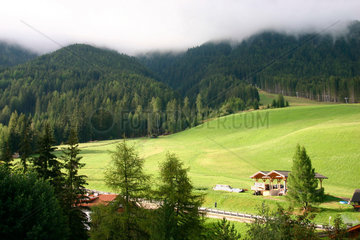 Villnoesstal - Suedtirol. Bergwiese im Santa Maddalena