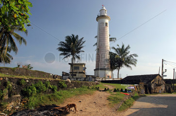 Galle  Sri Lanka  der Leuchtturm auf der Festung Galle