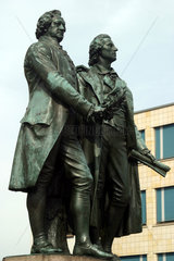 Weimar  Goethe-Schiller Statue