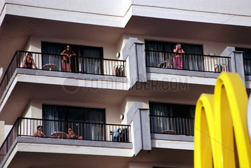 Hotel-Balkons auf Mallorca