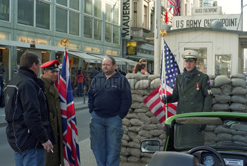 Der ehemalige Checkpoint Charlie in Berlin