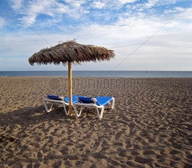 El Medano  Spanien  Strand von El Medano