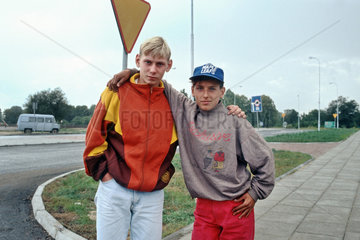 Portrait zweier Jungen  Kostrzyn  Polen
